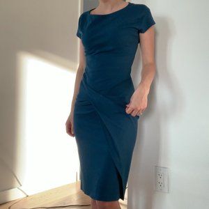 Diane von Furstenberg Blue Wrap Dress Size 0